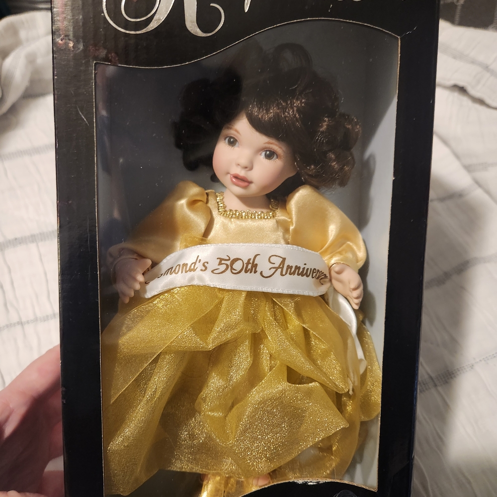 Marie Osmomd 50th Anniversary Doll in Gold Dress